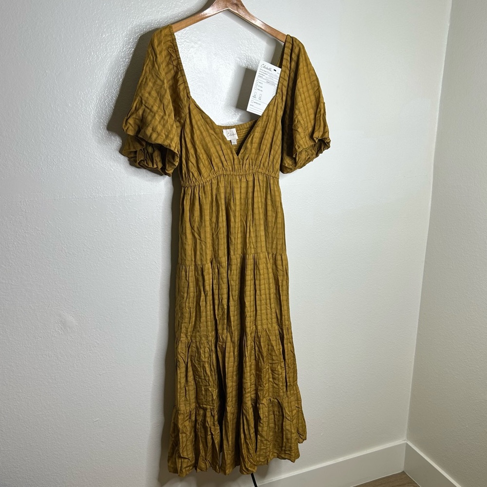 NWT Cleobella Kailani Goldie Cotton Midi Dress SAMPLE Size Small - Picture 3 of 16